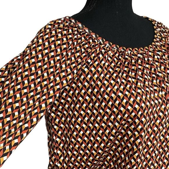 MICHAEL Retro Print Billowed Top - Picture 2 of 6